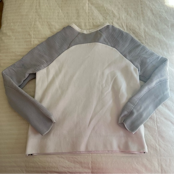 White Nike Pullover with Zipper Detail - Picture 2 of 4